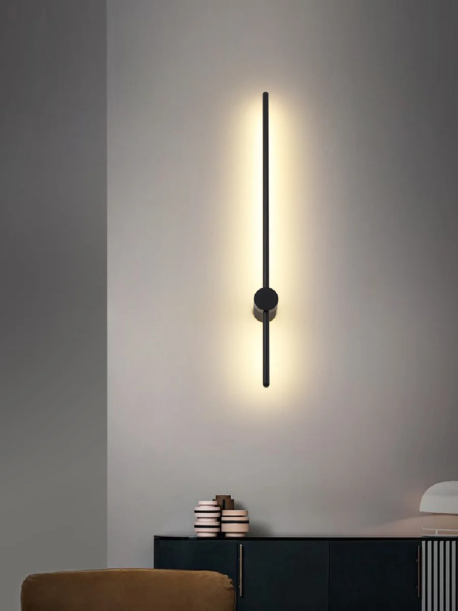 

LED Strip Wall Lamp Modern Simple Living Room Background Wall Bedroom Bedside Corridor Aisle Decorate Wall Light Indoor Lighting