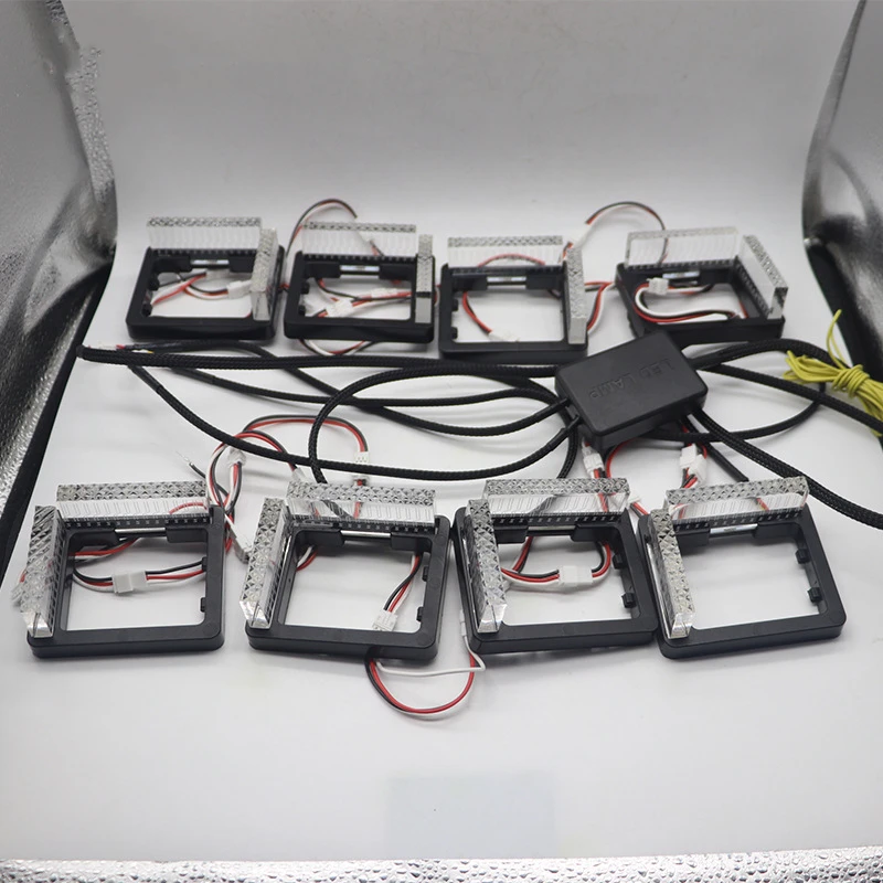 8 шт. 1 5-дюймовый автомобильный 5D кристаллический матричный светодиодный