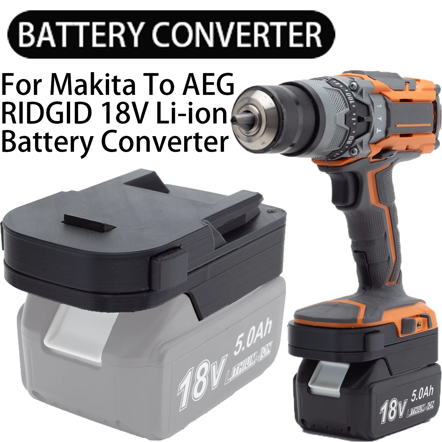 Converter For Makita to Ryobi/RIDGID Battery Converter-Tool Battery Accessories Power Tool Accessories (Without Battery)