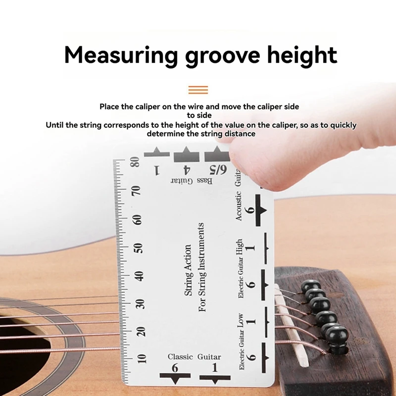 12 шт. пластиковый штангенциркуль для гитарных аккордов карт измерительный