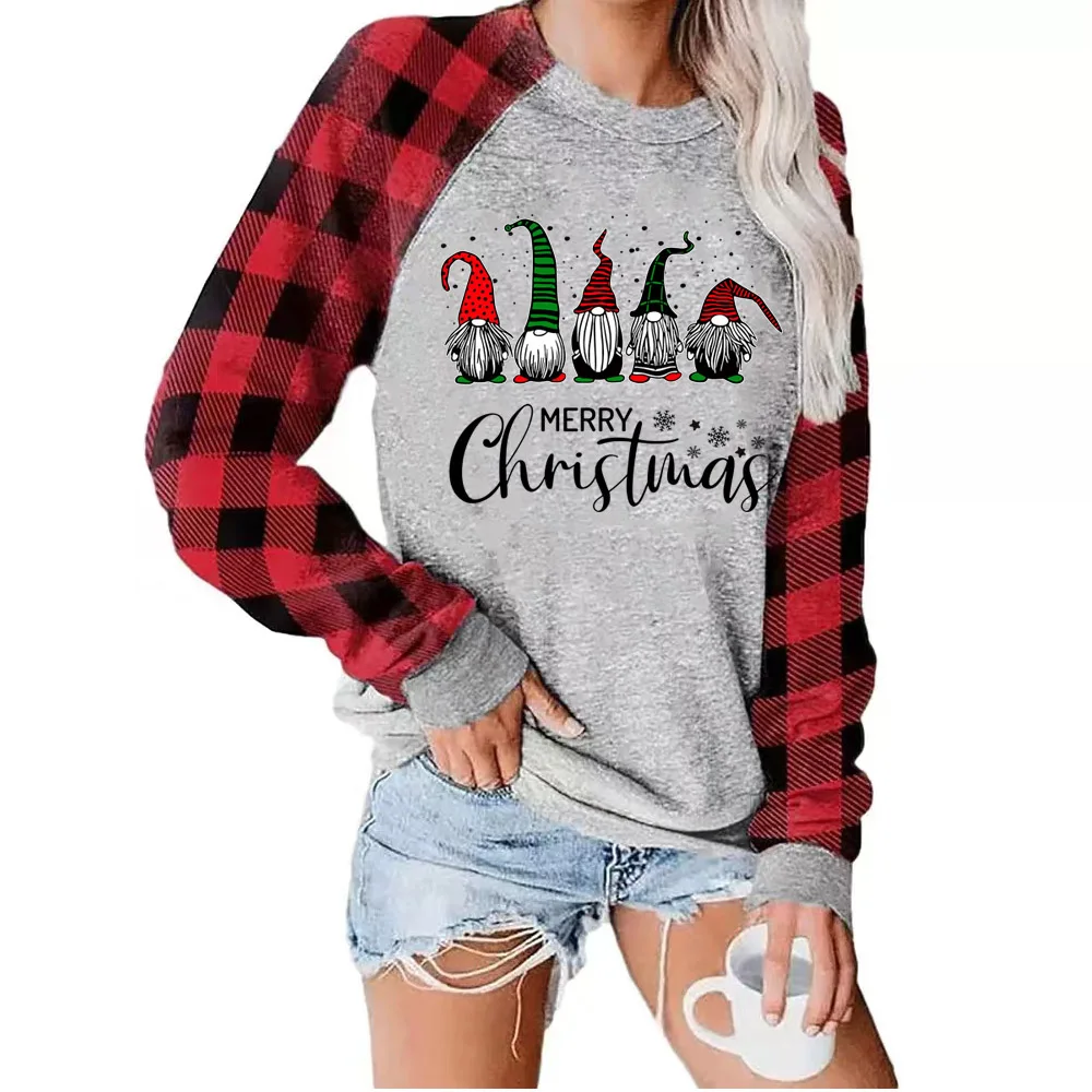 

Женский свитшот с длинным рукавом и графическим принтом