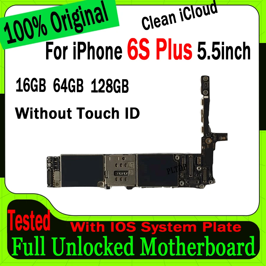 

Clean ICloud Mainboard For IPhone 6S Plus 5.5" Motherboard Original Unlocked For IPhone 6S Plus Logic Board 100% Tested Working