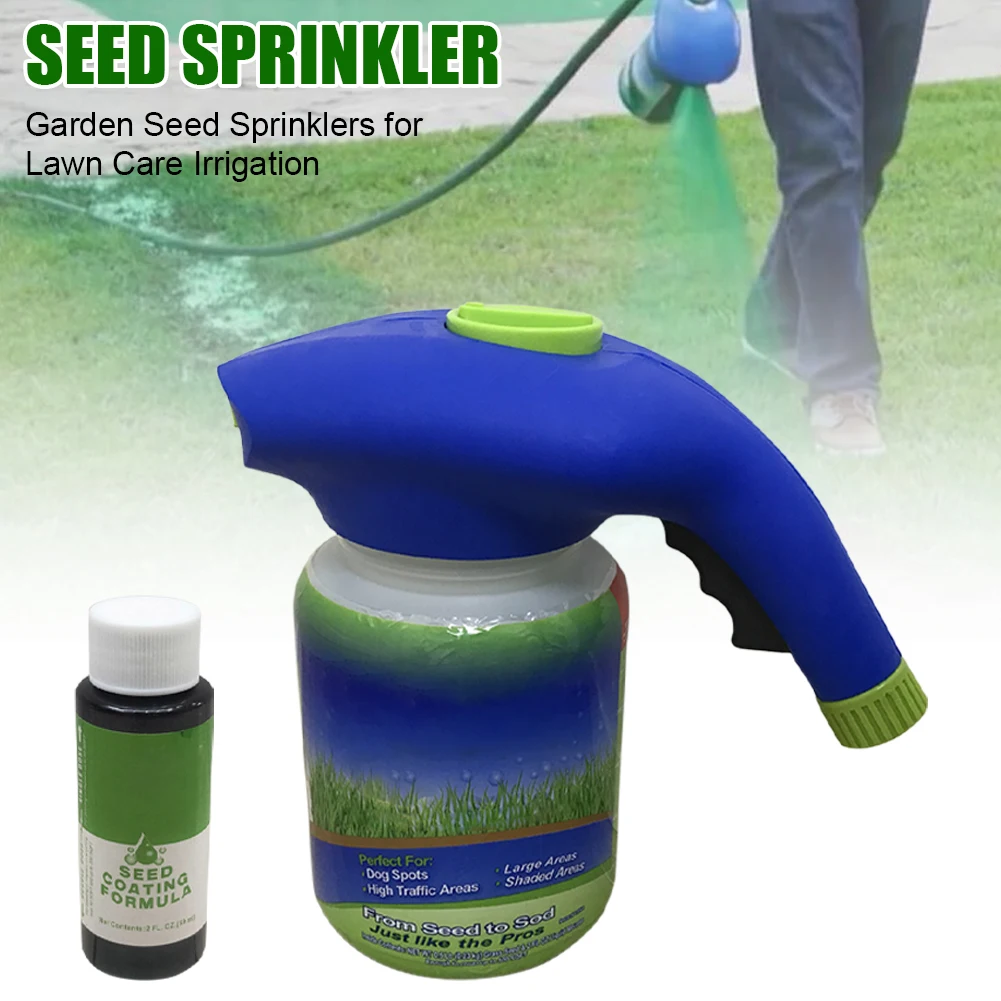 

Hot Sales Sprinkler Lawn Growth Grass Garden Sprayer Hose End Bottle Grow Grass Portable Canister Bottle For Garden Patio Lawn