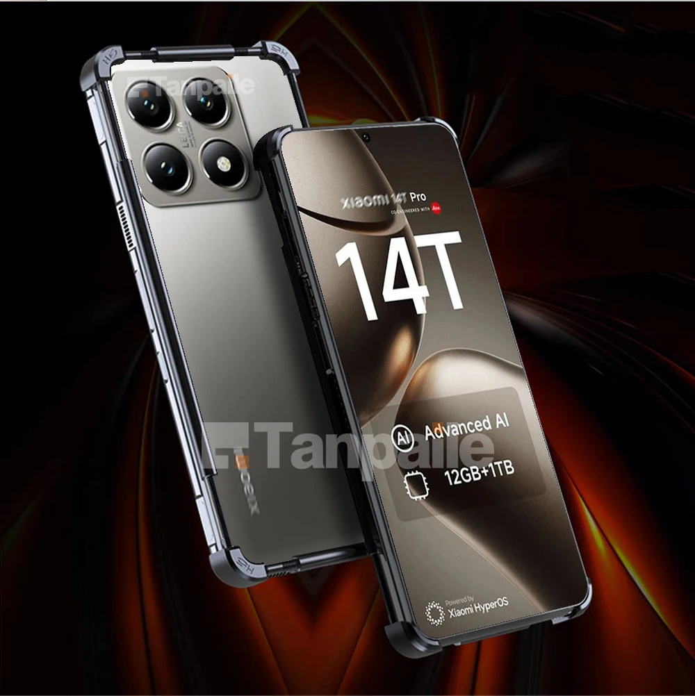 Фото Алюминиевый металлический бампер для Xiaomi 14T Pro 14 Ultra Civi 2 3 4 15 Mix 4 2S, противоударный чехол с замком №2