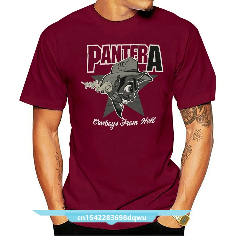 

Pantera Cigar Black T Shirt New Official Cowboys From Hell