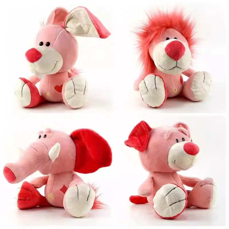 NICE Kissen лесные друзья покер розовый Лев Кролик кролик слон медведь строительная