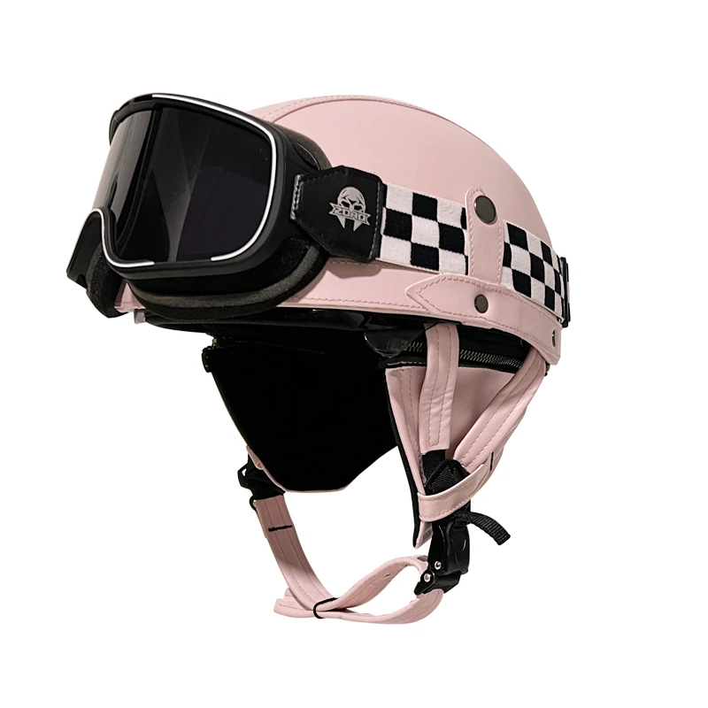 

Retro Helmet Men's and Women's Non-Harley Motorcycle Motor Vehicle Cover Half Helmet Japanese Style Ladle Shaped Helmet Summer