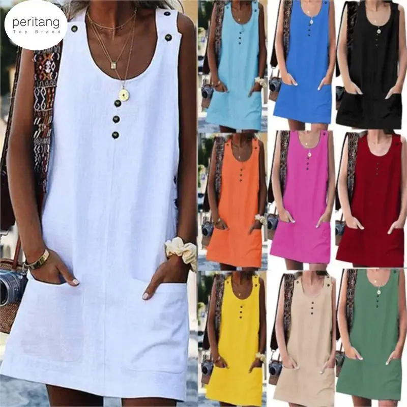 

Соблазнительное платье на бретелях Botton без рукавов, женские трапециевидные женские платья, лето 2023, тонкое Ребристое платье с V-образным вырезом, женский сарафан, Vestio