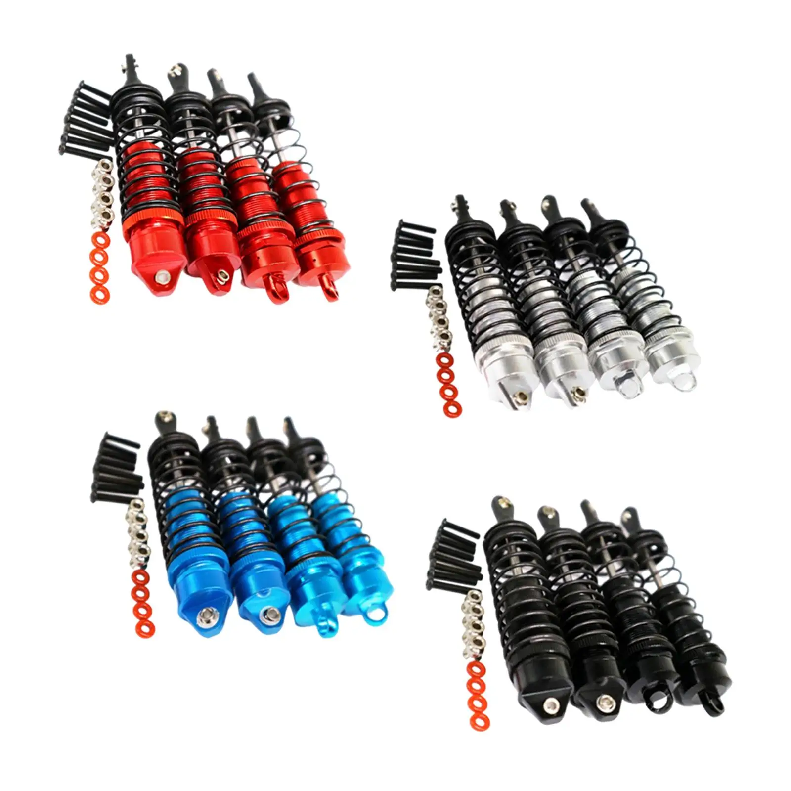 

Демпфер пружин переднего и заднего амортизатора для Arrma Big Rock 1/10 RC Crawler, 4 шт.