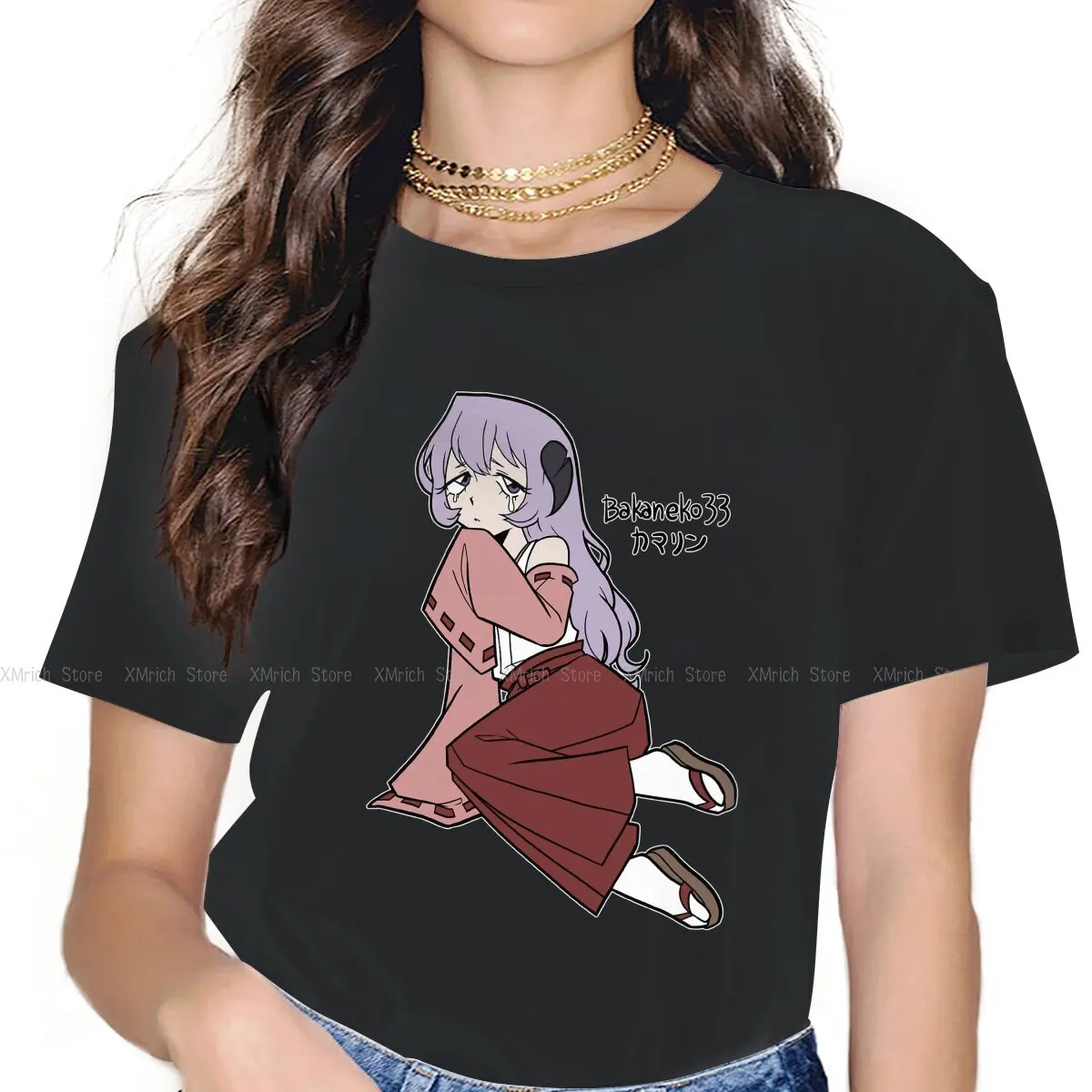 

Funny Doomer T-Shirts Women O Neck Cotton T Shirt Higurashi No Naku Koro Ni Short Sleeve Tee Shirt Printed Clothing