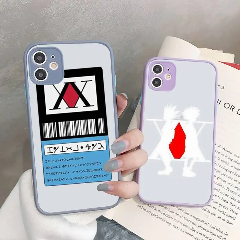 

Cute Hunter X Hunter Phone Case for iPhone X XR XS 7 8 Plus 11 12 13 pro MAX 13mini Translucent Matte Case