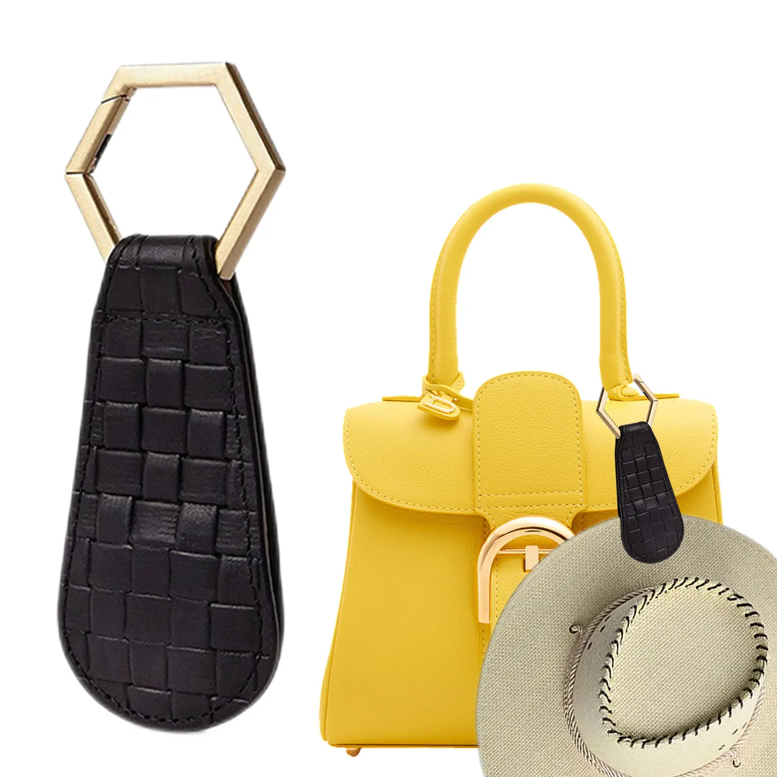 

Bag Hat Clip For Traveling Magnetic Hat Clip For Travel Travel Hat Clips For Women Kids Adults Black/Yellow/White
