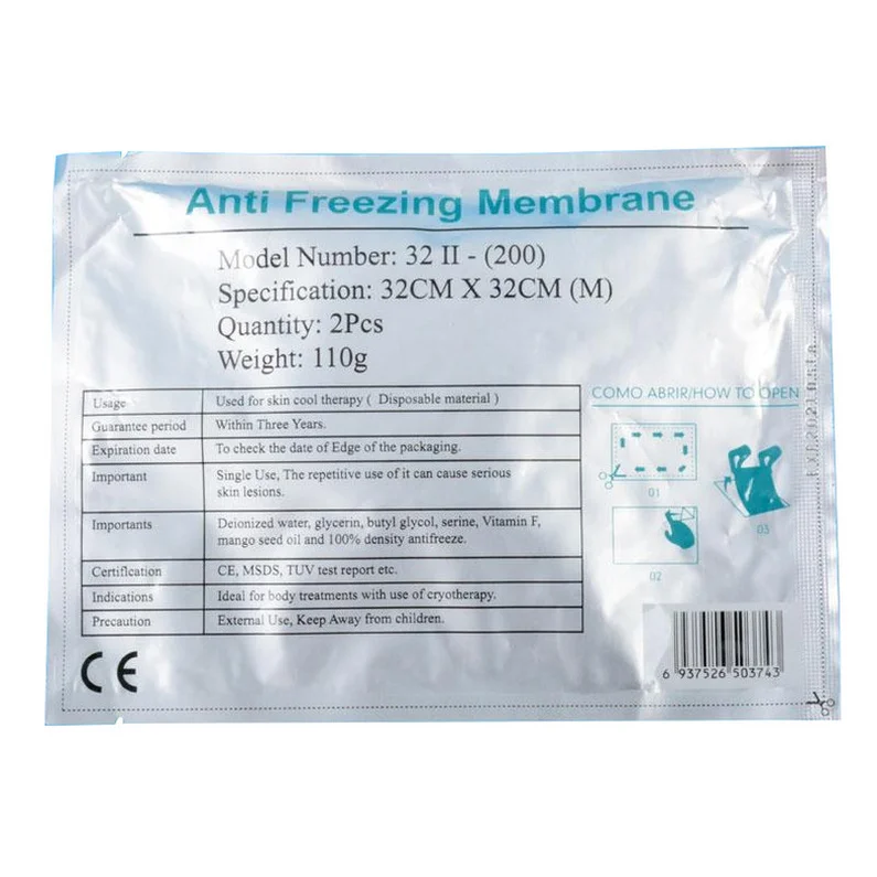 

Membrane For Multifunction Cryo Cavitation Rf 5 Handles Fat Loss Cold Body Sculpting Fat Freezed Slim Machine