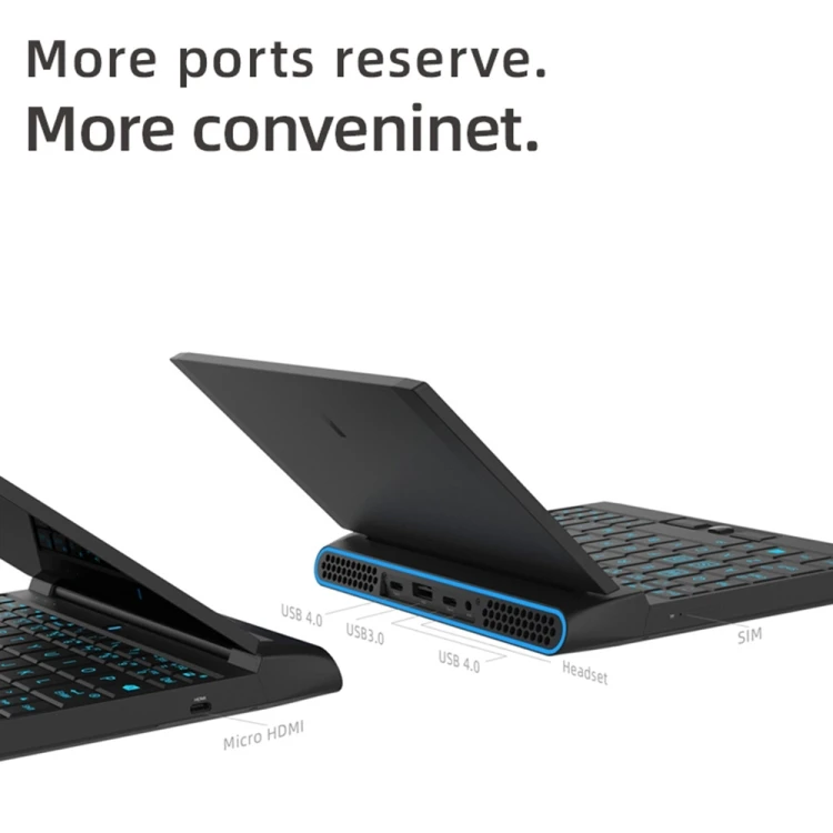 Новое поступление OneGx1 Pro PC 7-дюймовый мини-ноутбук 16 ГБ + 512 12000 мАч аккумулятор 5G