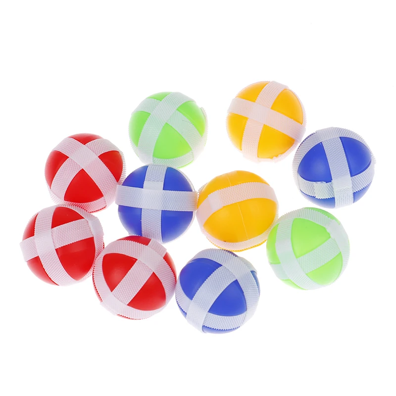 

10PCS Montessori Dart Board Target Shooting Target Ball Sports Game Toys Outdoor Toy Sticky Ball 3.4cm Random Color