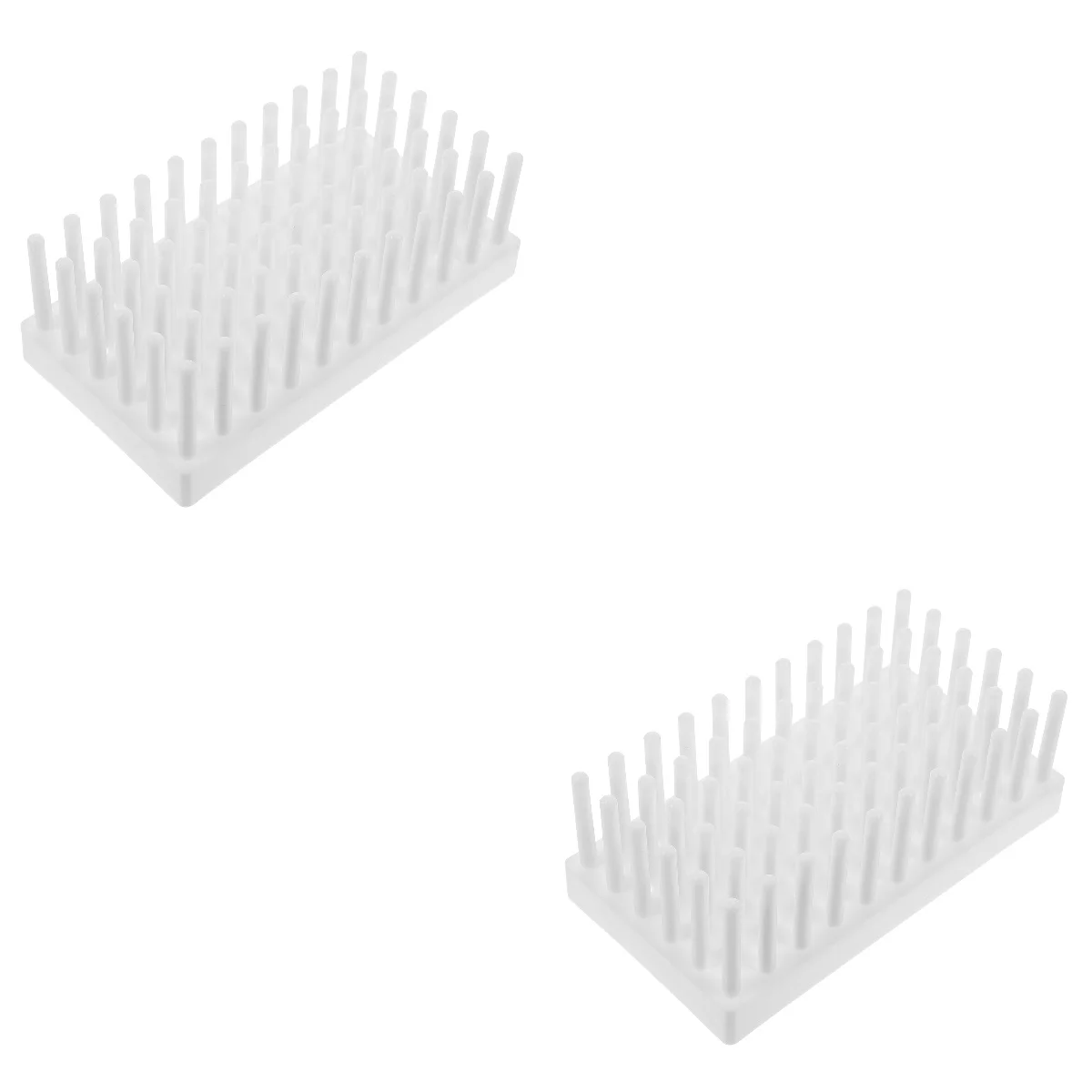 

2 pcs Test Tube Stand Plastic Test Tube Peg Drying Rack for Drying Test Tube