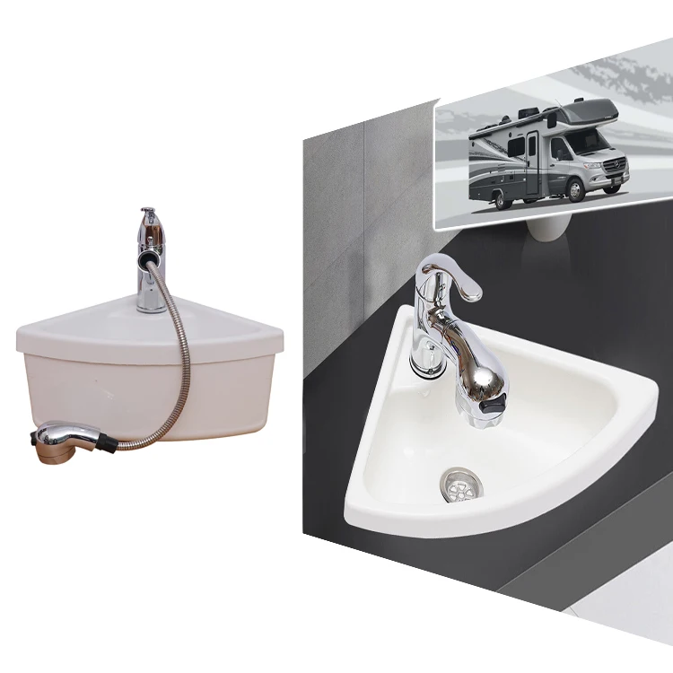 

Durable and Stylish Campervan Accessories Acrylic Sinks with Pull Out Faucet and Drain Accessories for motorhomes