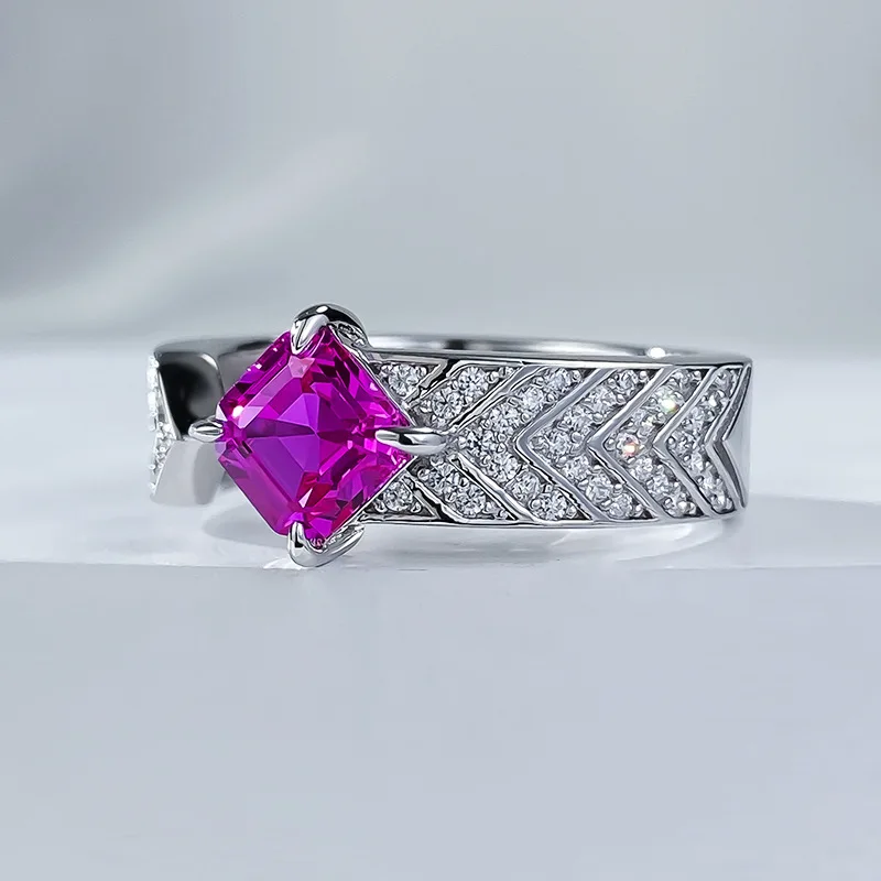 Женское Универсальное кольцо из серебра 925 пробы 6 х6 рупий