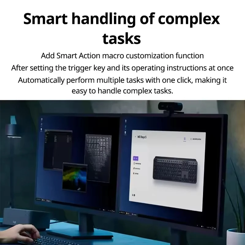 Беспроводная Bluetooth-клавиатура Logitech Master MX Keys S ультратонкая полноразмерная