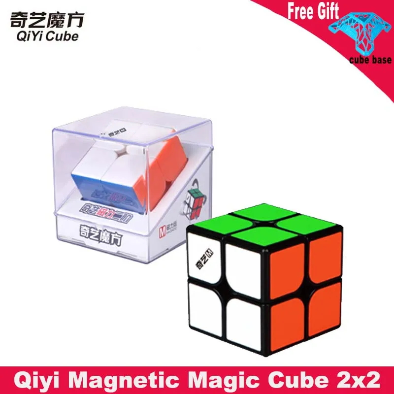 

[ECube] Qiyi Magnetic Magic Cube 2x2 Mofangge 2x2x2 MS Professional Speed Cube Stickerless Magnets Cubo Magico Educational Toys