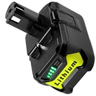 Литий-ионный аккумулятор для Ryobi RB18L50 ONE +, 18 в, 7,0 Ач, P108, RB18L40, RB18L25, RB18L15, P107, P122, P104, P105 светодиодный светодиодным индикатором