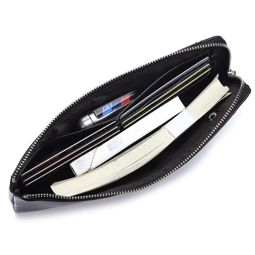 

Wallet Faux Leather Purse Solid Color Clutch Purse Deabolar Men Long Card Phone Holder Clutch Purse