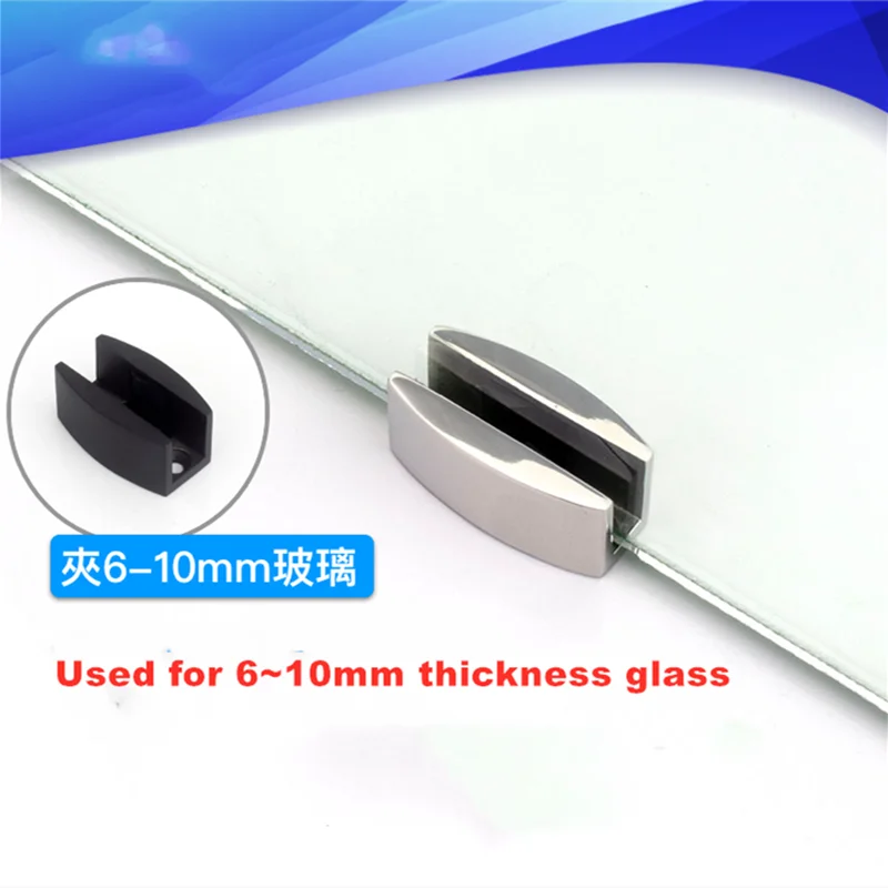 

Shower room glass fastening 304 stainless steel retainer bathroom sliding door stopper slide block hardware accessories(T010)