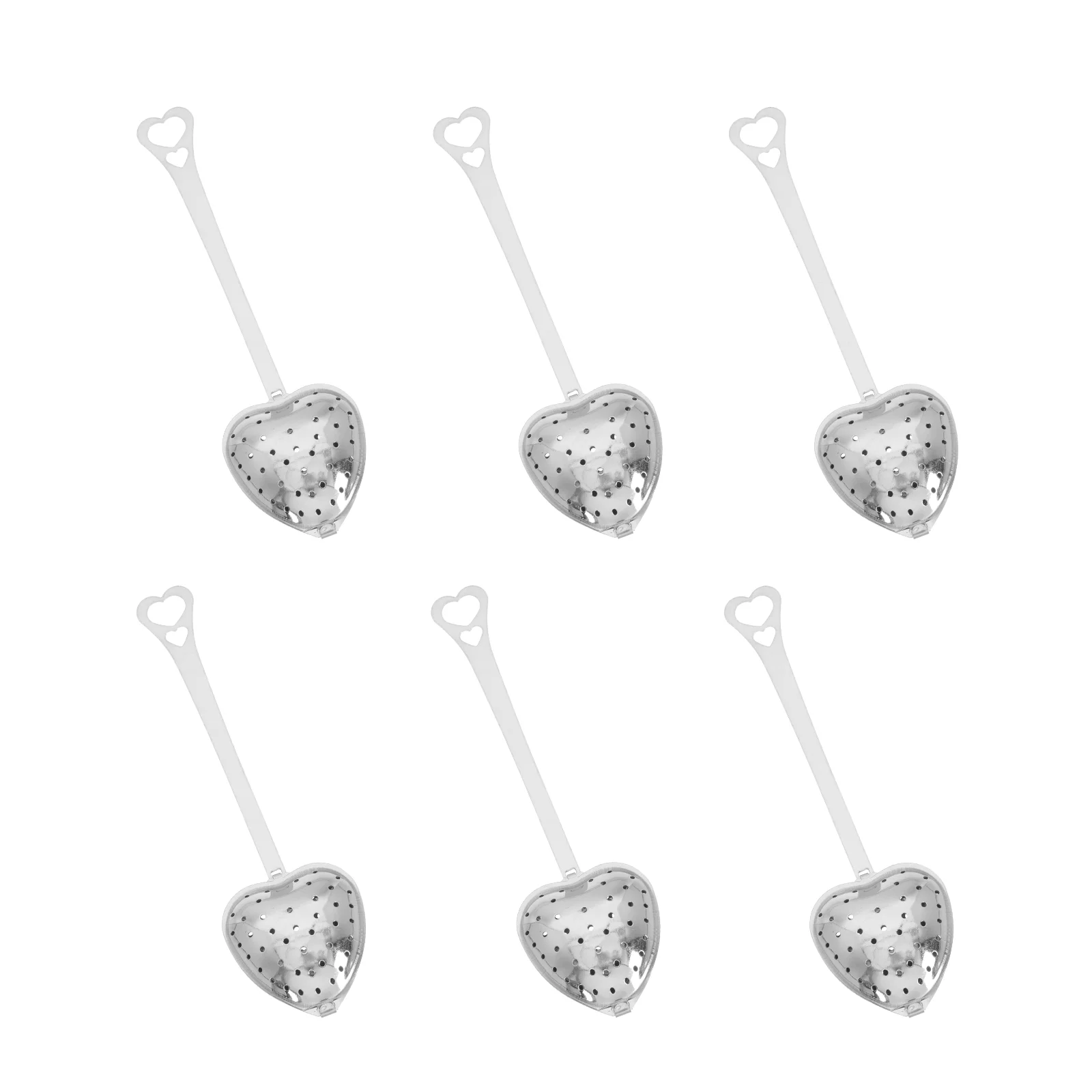 

Tea Filter Strainer Infuser Spoons Loose Portable Maker Spoon Leaf Strainers Stainless Steel Reusable Heart Drink Shaped Office