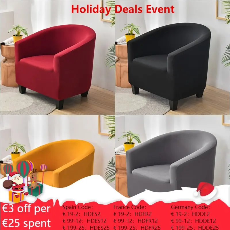 

Spandex Sofa Cover Relax Stretch Armchairs Covers Club Couch Slipcover for Living Room Solid Elastic Armchair Protector Cover