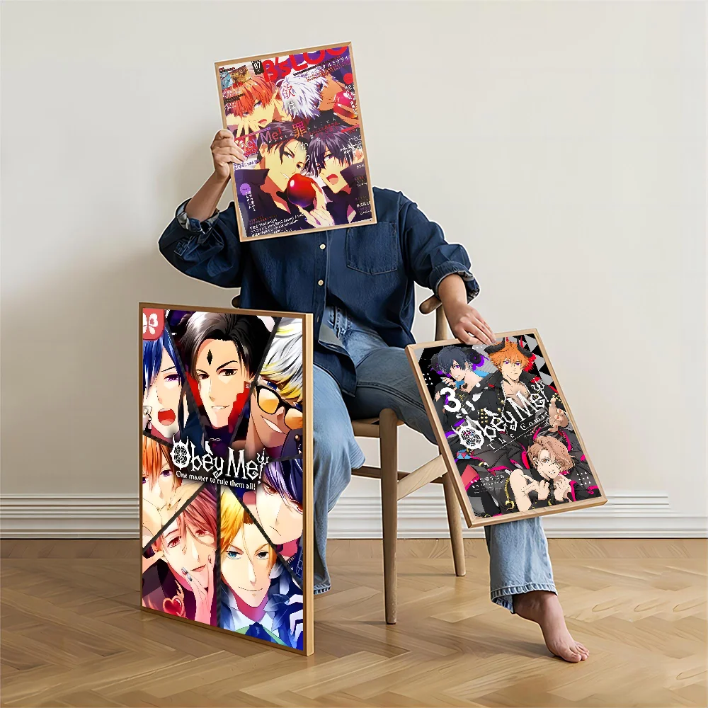 Игра O-Obey Me винтажный плакат на бумаге