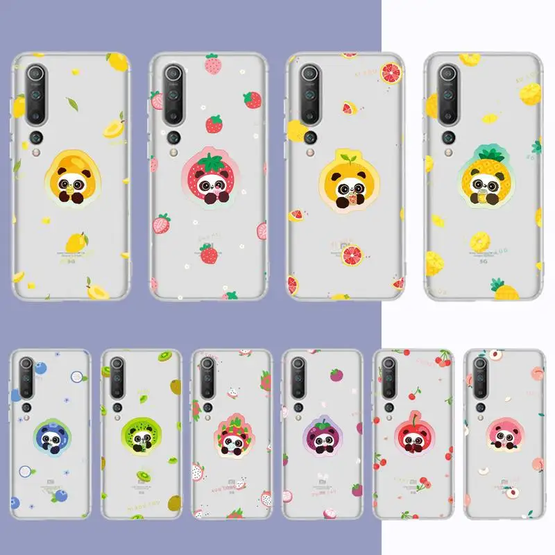 

Cute Panda Letters Animal Pattern Phone Case for Samsung S20 S10 lite S21 plus for Redmi Note8 9pro for Huawei P20 Clear Case