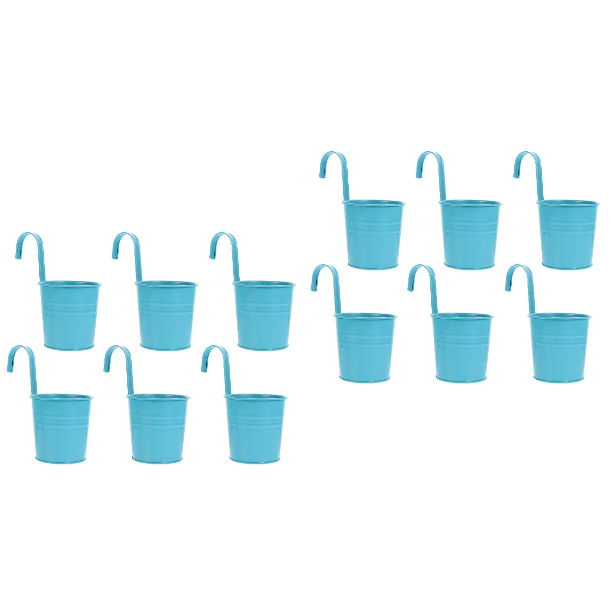 

Planter Flower Hanging Holder Metal Garden Iron Decor Balcony Fence Bucketporch Home Wall Pots Outdoor Delicate Premium