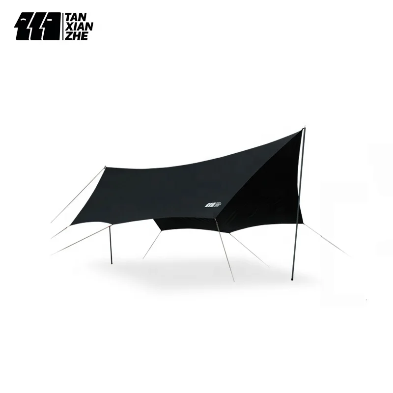 

520*450cm Large Space UV-resistant Rain Fly Sunshade Tarp For 6-14 People Outdoor Shade Beach Canopy