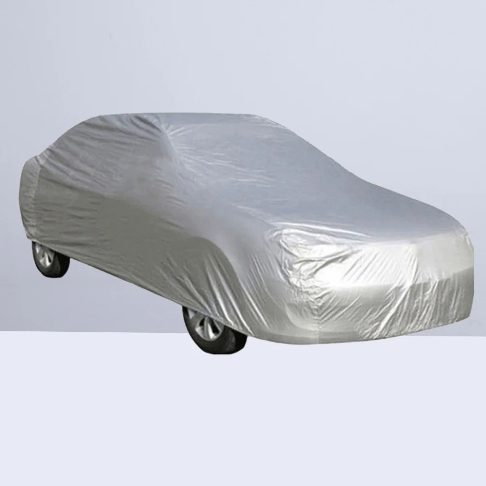 

Car Summer Dustproof Car Clothing Car Cover - Size M (Silver)