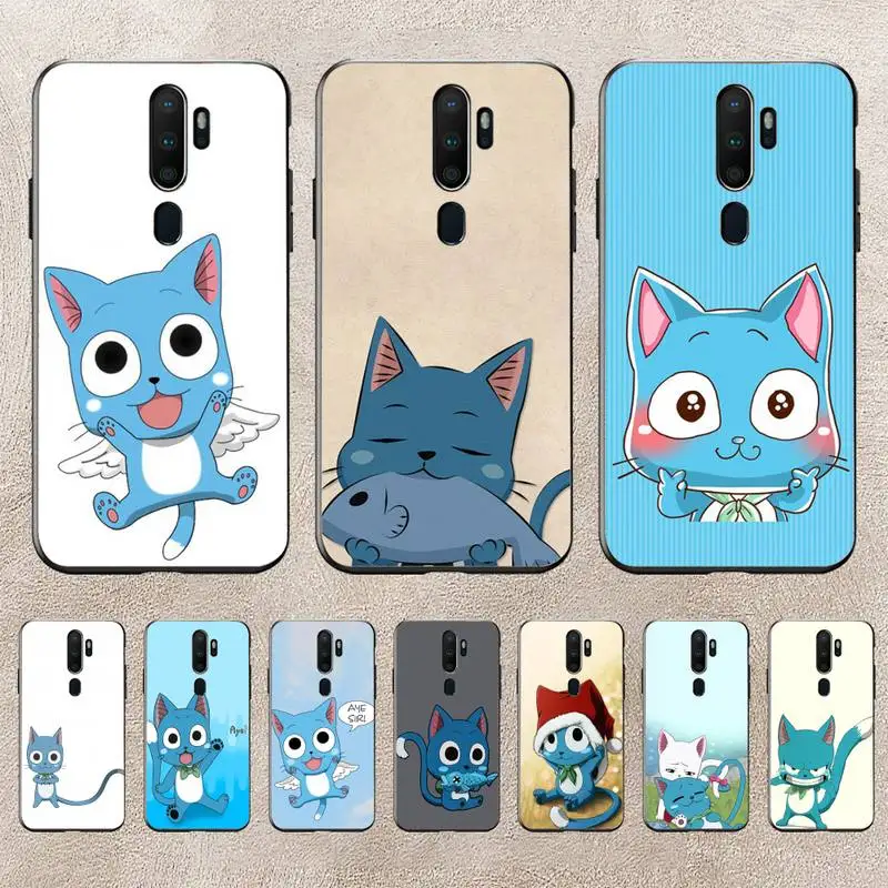 

Manga Fairy Tail Happy Cute Cat Phone Case For Redmi 9A 8A 6A Note 9 8 10 11S 8T Pro Max 9 K20 K30 K40 Pro PocoF3 Note11 5G Case