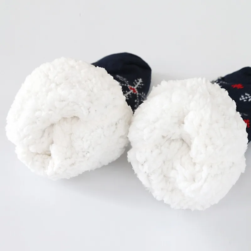 Cotton Thickened Women's Winter Socks Christmas Warm Socks Cute Elk Home Sleep On The Floor Socks Girls Funny Holiday Gifts