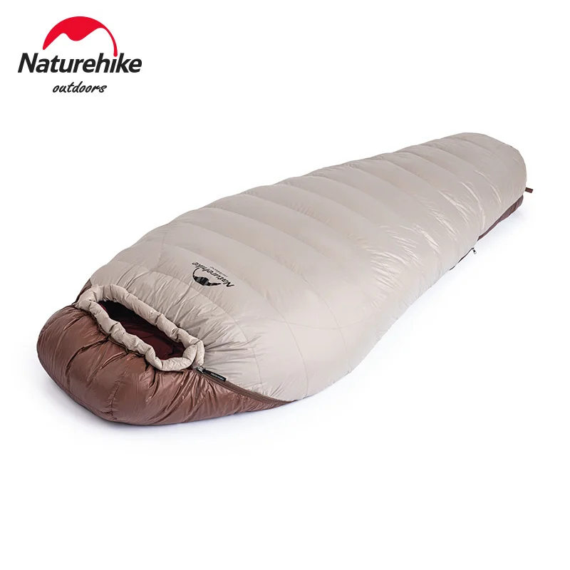 

Naturehike Winter Mummy Sleeping Bag Outdoor Camping Ultralight Duck Down Keep Warm Portable in the snow at night Sleeping Bag