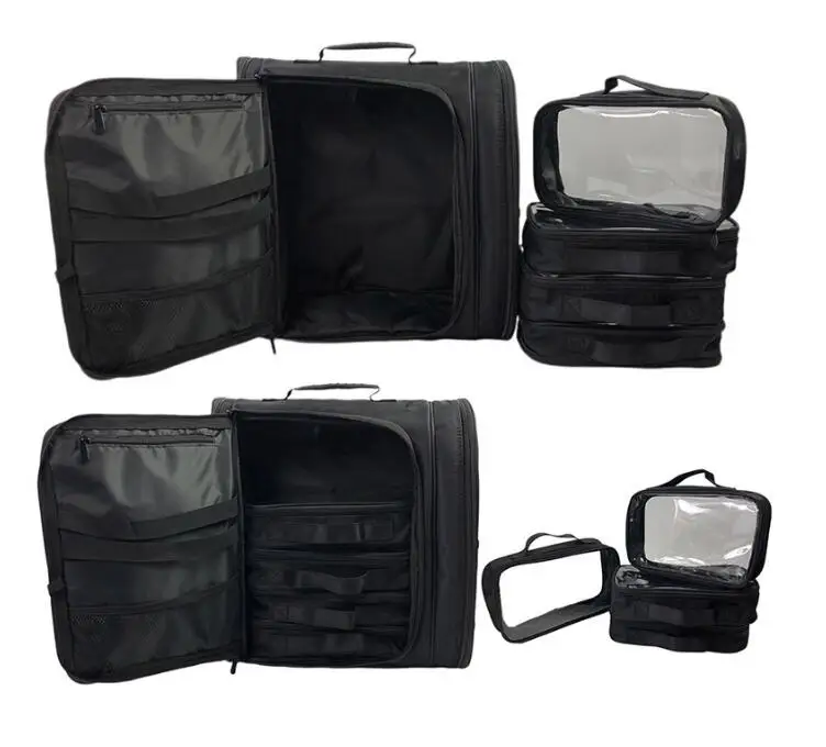 Women professional Cosmetic backpack Bag Portable makeup artist tool box travel makeup bag cosmetic bag beauty Organizer bag
