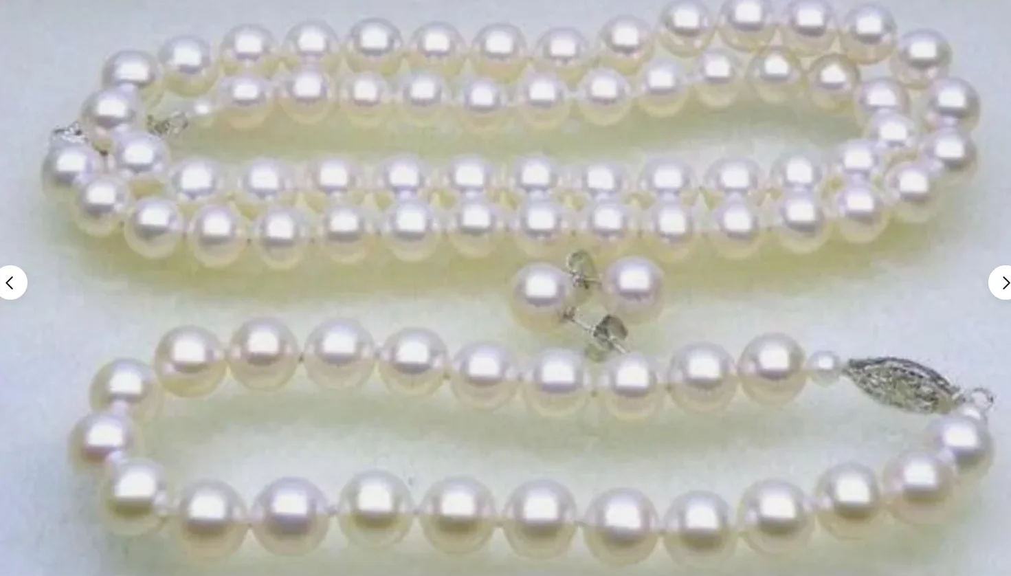 Лидер продаж AAAA 9-10 ММ AKOYA белое Жемчужное ожерелье браслет серьги 14k 16-36 дюймов 75-8