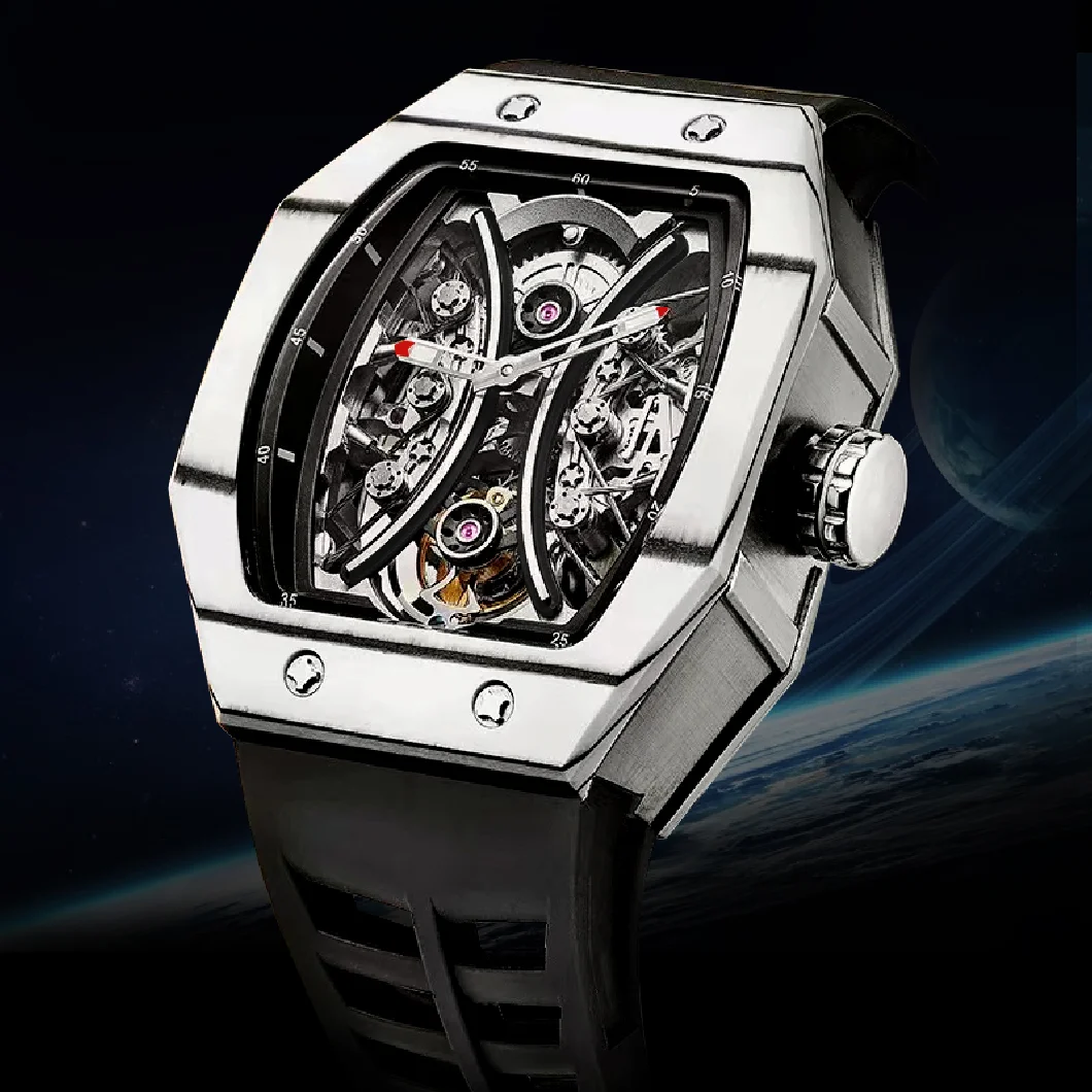 

AESOP Tourbillon Watch For Man Manual Winding Mechanical Movement Chronograph Wristwatch Luminous Sappire Waterproof Watches