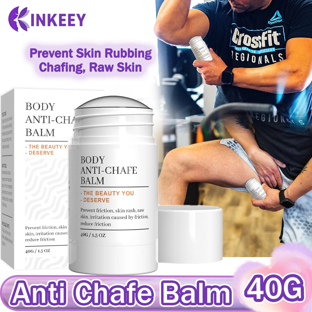 

Anti Chafe Balm Anti Chafing Stick Exercise Prevent Rubbing Raw Skin Irritation for Inner Thigh Arm Chest Butt Friction Defense