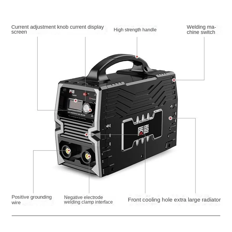 Полный комплект мощного сварочного аппарата 220 В для дома 315 портативный