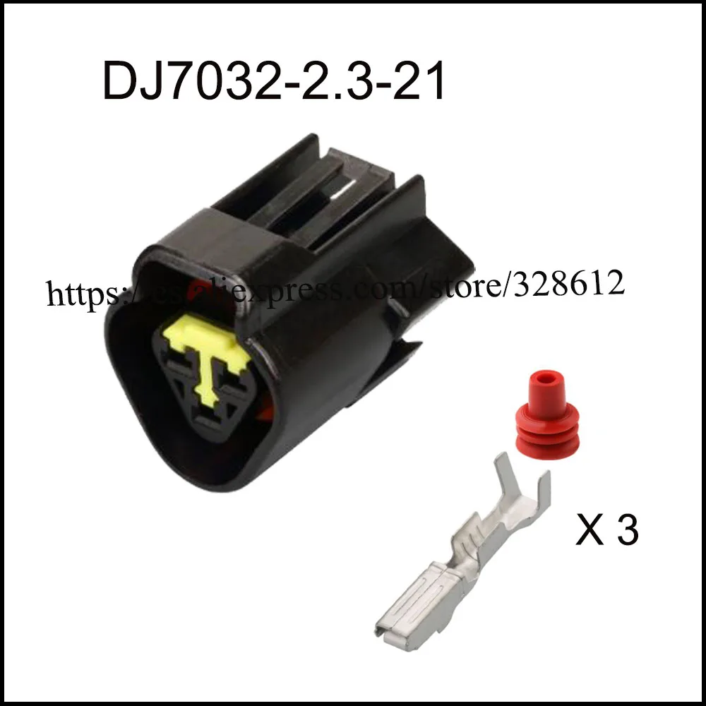 100 компл. DJ3031-2.3-11/21 автомобильный провод, женский кабель, водонепроницаемая оболочка, 3 контакта, фоторазъем, уплотнение клеммы