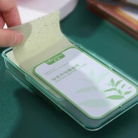 600pcs2box portable face absorbent paper oil control wipes green tea sheet oily face blotting matting tissue face clean paper