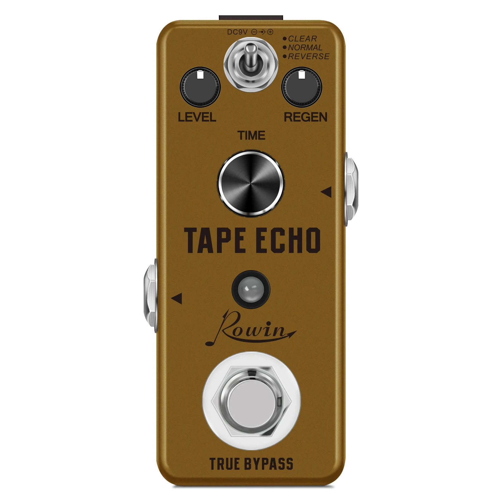 Rowin LEF-3809 Digital Tape Echo Pedal Clear&Normal&Reverse 3 Models With Unique and High Quality Sound True Bypass enlarge