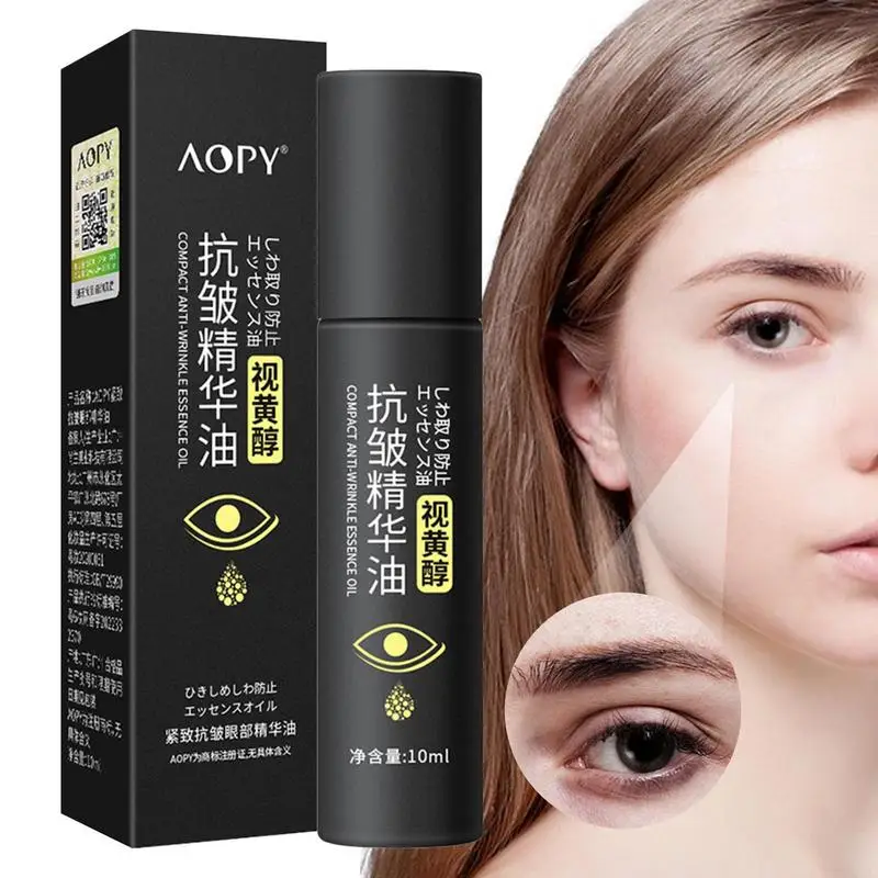 

10ml Eye Brightening Essence Roller Remove Eye Bags Puffiness Lift Firmness Eye Moisturizer Eye Fatigue Removal Eye Serum