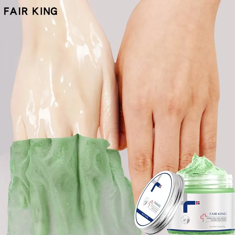 

Green Tea Whitening Anti-wrinkle Hand Mask Nourish Moisturizing Exfoliating Calluses Paraffin Film Anti-aging Repair Wax Cream