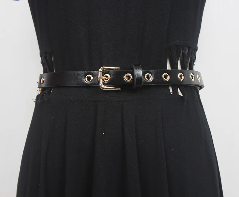 

Женские модельные корсеты из искусственной кожи с металлической цепочкой, декоративные узкие ремни для пояса, R161