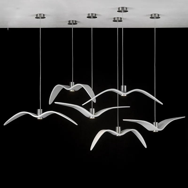 

Nordic Pendant Lamp Seagull Design Led Chandeliers For Bar Kitchen Birds Chandelier Ceiling Luminaire Light Fixture