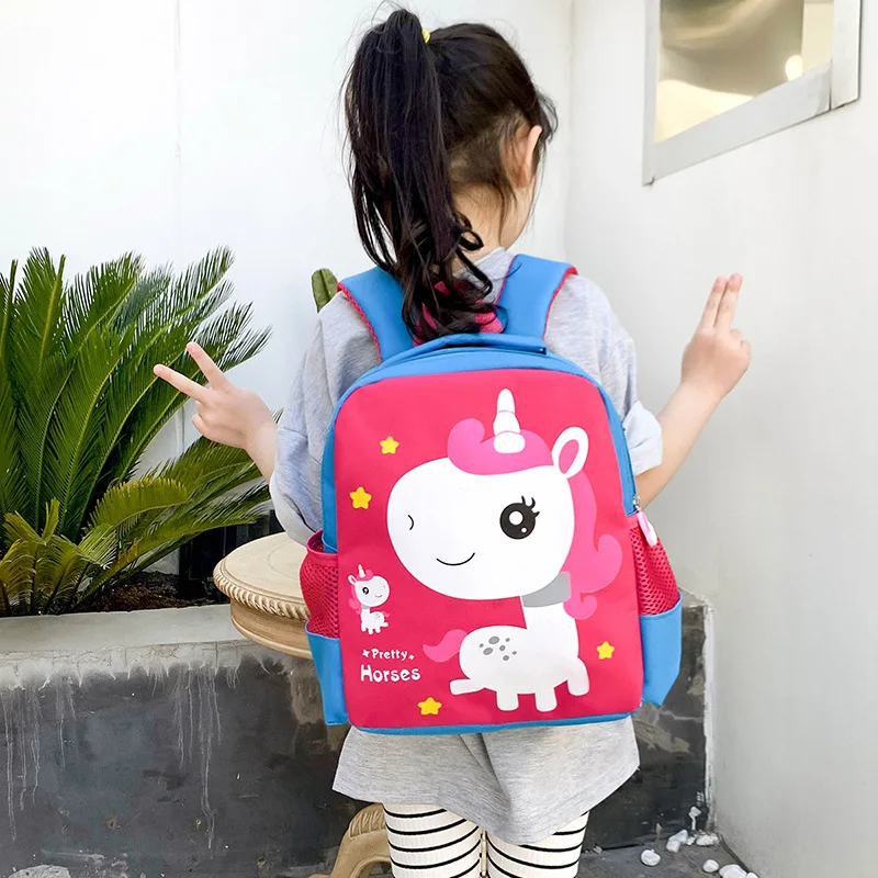 Children Cartoon Dinosaur Unicorn Backpacks New Girl Boy Anime Student School Bags In Kindergarten Baby Toddler Bag Popular Gift